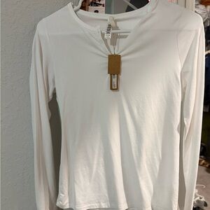 SKIMS White Long Sleeve Top